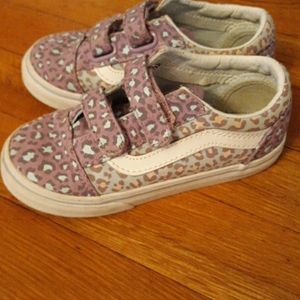 Vans Girls leopard print